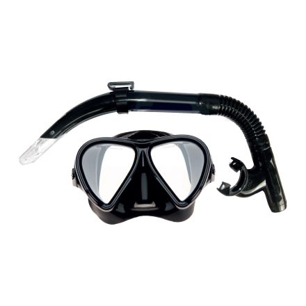 Mirage Set81 Stealth Adult Mask & Snorkel Set - Black
