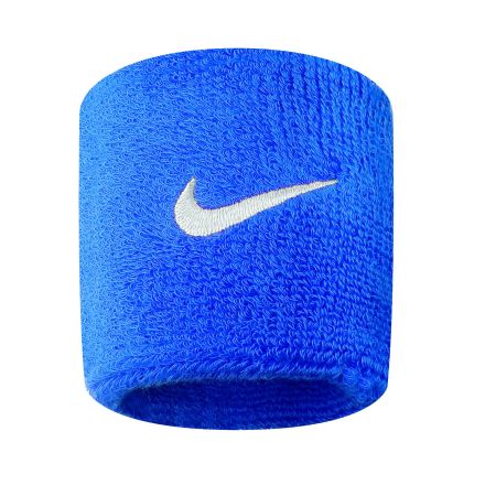 Nike Swoosh Wrist Bands - Royal Blue/White