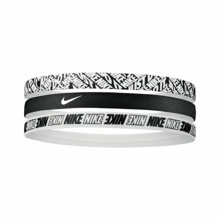 Nike Printed Headbands 3 Pack - Black/White
