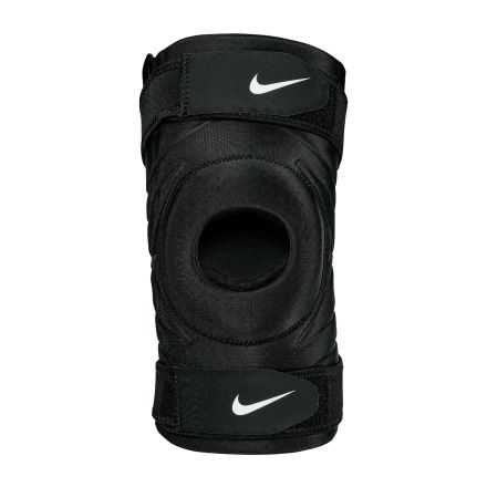 Nike Pro Open Knee Sleeve With Strap Black/White 