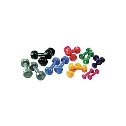 York Vinyl Dipped Dumbbell - 0.5kg - Pink